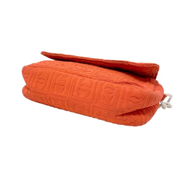 CHANEL Vintage 02S CC Logo Chain Shoulder Bag Handbag Terry Cloth [106384] - Picture 8 of 14